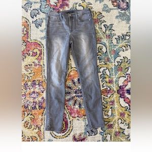ATHLETA Sculptek Stretch GRAY Wash SKINNY Jeans  Mid Rise, Size 6